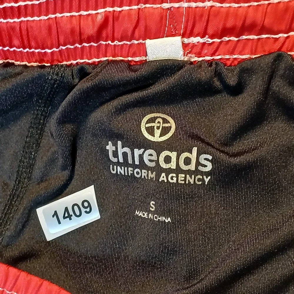 Threads Lifeguard Mens S Swim Trunks Board Shorts Red Slash Pockets‎ Drawstring